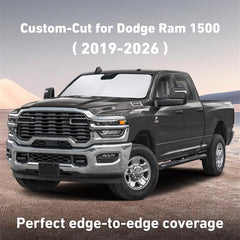 EcoNour sunshade blocks UV rays to keep interior cooler.