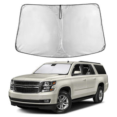 EcoNour windshield sunshade Suburban fit delivers full coverage and glare reduction.