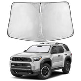 EcoNour windshield sunshade for Toyota 4Runner front view blocks glare and heat