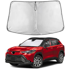 EcoNour windshield sunshade for Toyota Corolla Cross 2022-2026 blocks sun for a cooler cabin