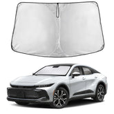 EcoNour Windshield Sunshade fully covers the Toyota Crown 2023–2026, blocking UV rays and heat.