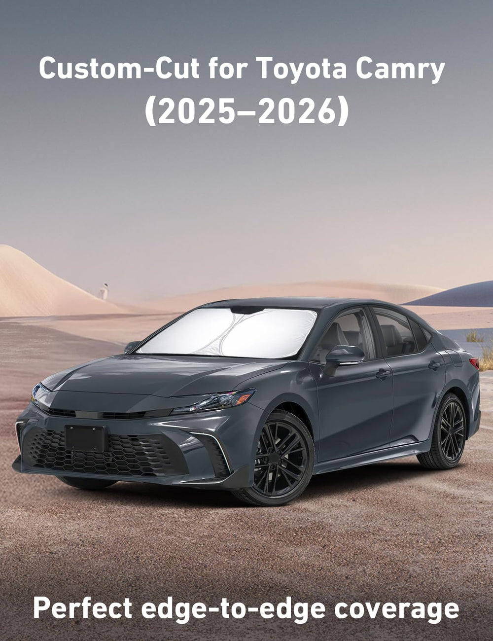 EcoNour 4-layer uv-blocking sun shade design for Camry interior protection