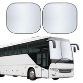 EcoNour foldable RV windshields sun shade on front window protects from heat.