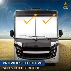 EcoNour front windshield shade 50-inch by 41.5-inch guards large windshields.