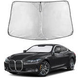 EcoNour windshield sunshade for BMW 4 Series fit blocks glare and protects the dash