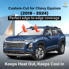 EcoNour sunshade for Equinox reduces interior heat during sun.