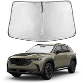 EcoNour windshield sunshade with front coverage reduces glare for Mazda CX-50