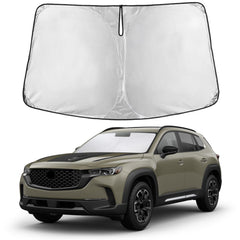 EcoNour windshield sunshade with front coverage reduces glare for Mazda CX-50