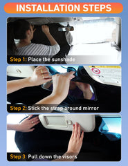 EcoNour front window shade reflects heat for a cooler interior