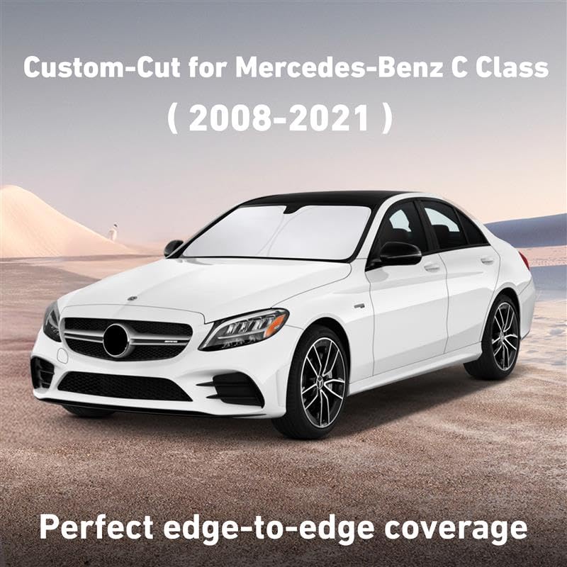 EcoNour sunshade front window blocks heat, keeping the cabin cooler on sunny days.