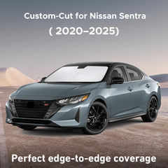 EcoNour Nissan Sentra sunshade UV blocking protects interior surfaces from sun damage.
