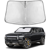 EcoNour windshield sunshade for Rivian R1S/R1T with full windshield coverage