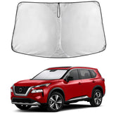 EcoNour Nissan Rogue windshield sunshade front window coverage reduces glare and heat.