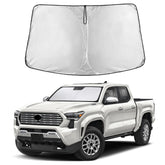 EcoNour windshield sunshade for Toyota Tacoma fits precisely and blocks glare.
