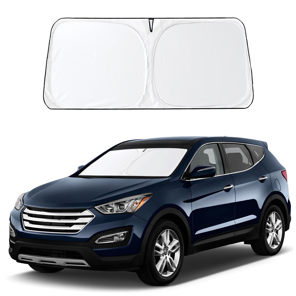 EcoNour windshield sunshade for Tucson front blocks sun and keeps the cabin cooler.