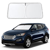 EcoNour windshield sunshade for Tucson front blocks sun and keeps the cabin cooler.