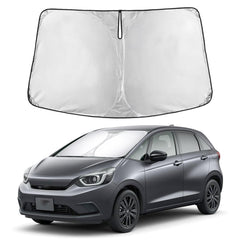 EcoNour windshield sunshade for Honda Fit with full front coverage.
