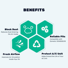 EcoSynic four black filter pads included for filtration