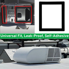 EcoSynic universal-fit gasket on RV roof creates leak-free seal.