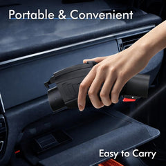Ecotome Tesla to J1772 adapter compact size for easy transport.