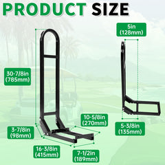 ECOTRIC 2-inch receiver hitch under-seat installation enables versatile trailer use.