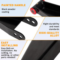 ECOTRIC bolt-on installation close-up of lowering shackles