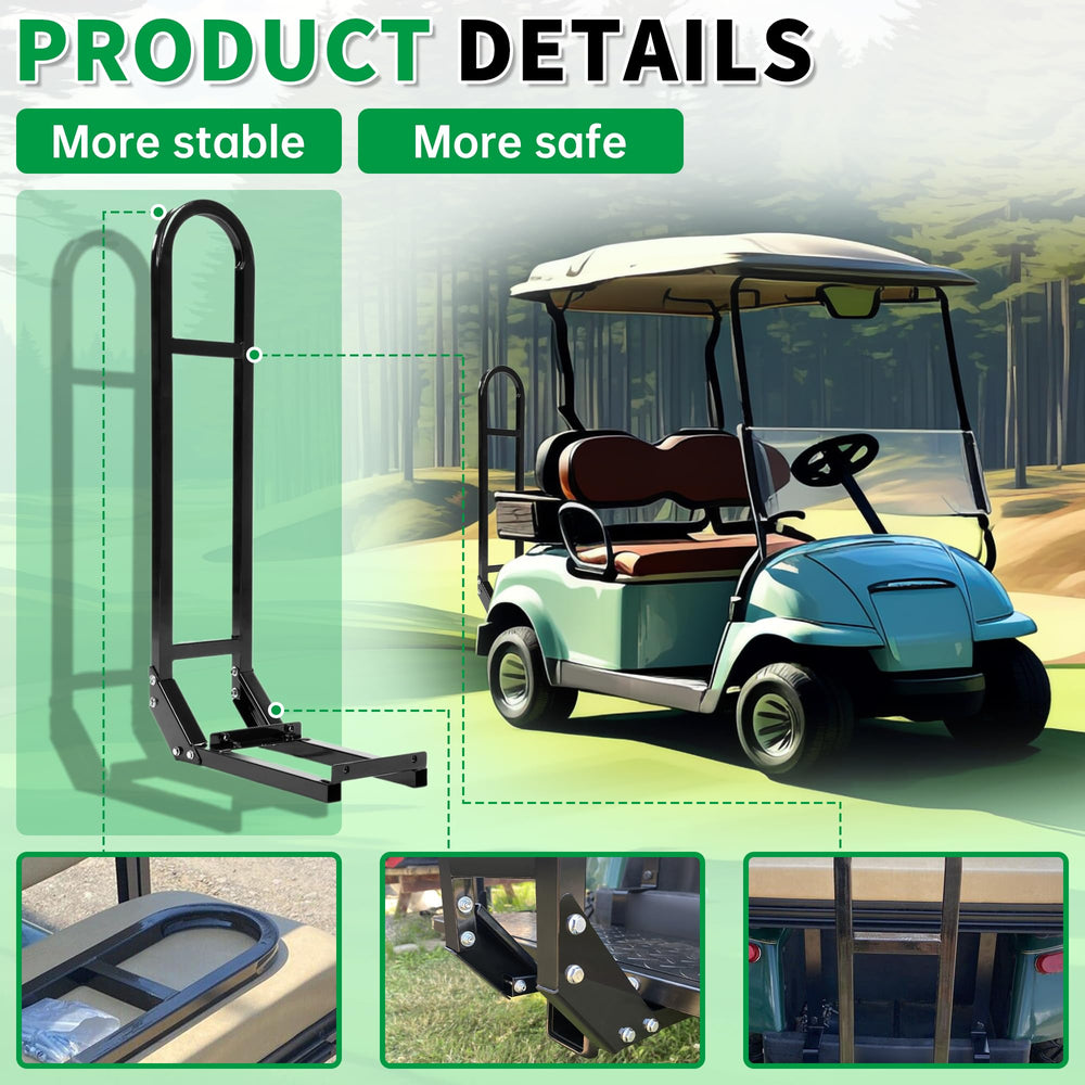 ECOTRIC bracket distance adjustability keeps mounting flexible for various carts.