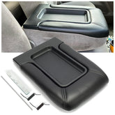 ECOTRIC center console lid in black leather texture for Silverado interiors