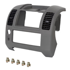 ECOTRIC center dash console for Nissan Frontier 2005-2020, gray finish, direct-fit replacement.