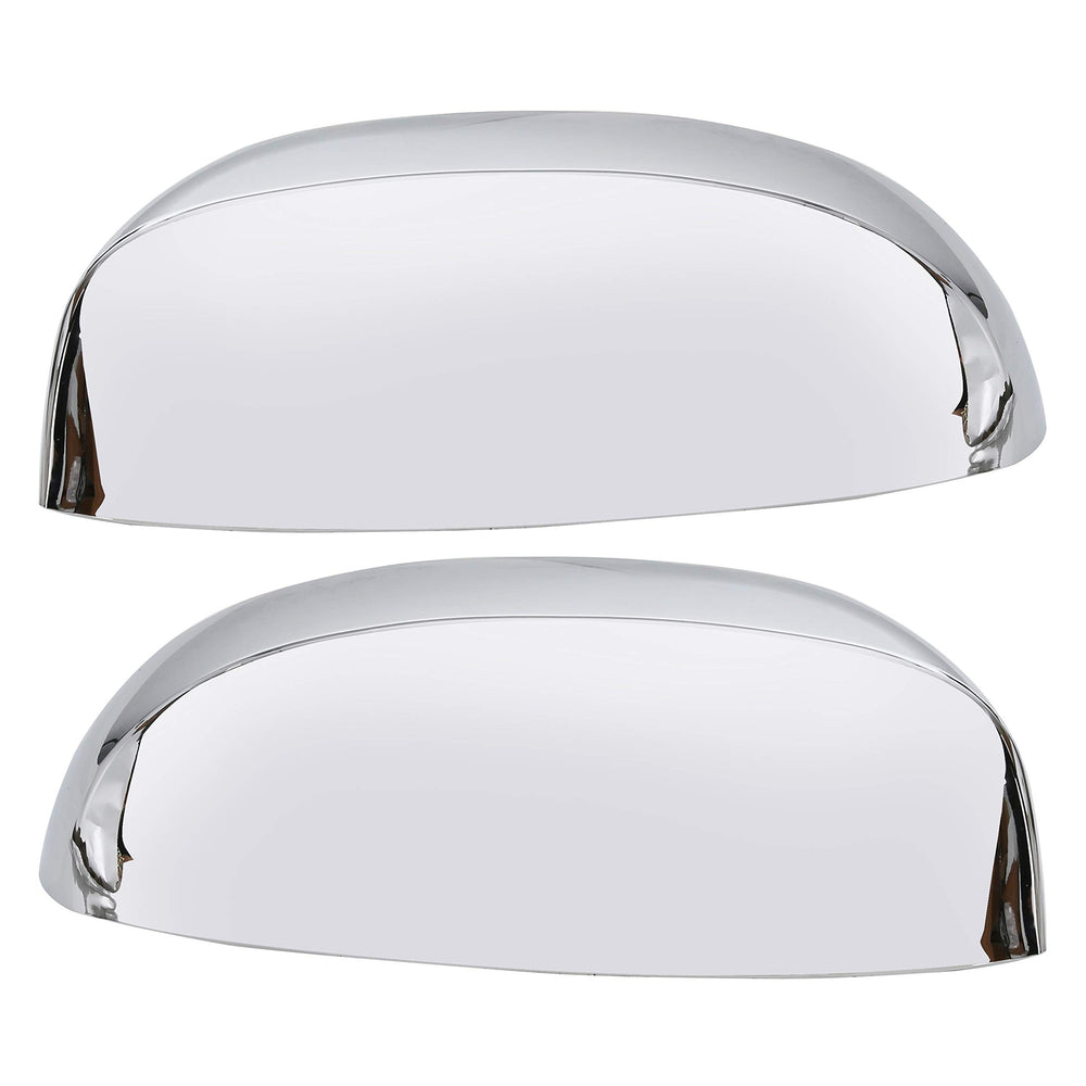 ECOTRIC chrome mirror caps closeup showing smooth finish and fit.