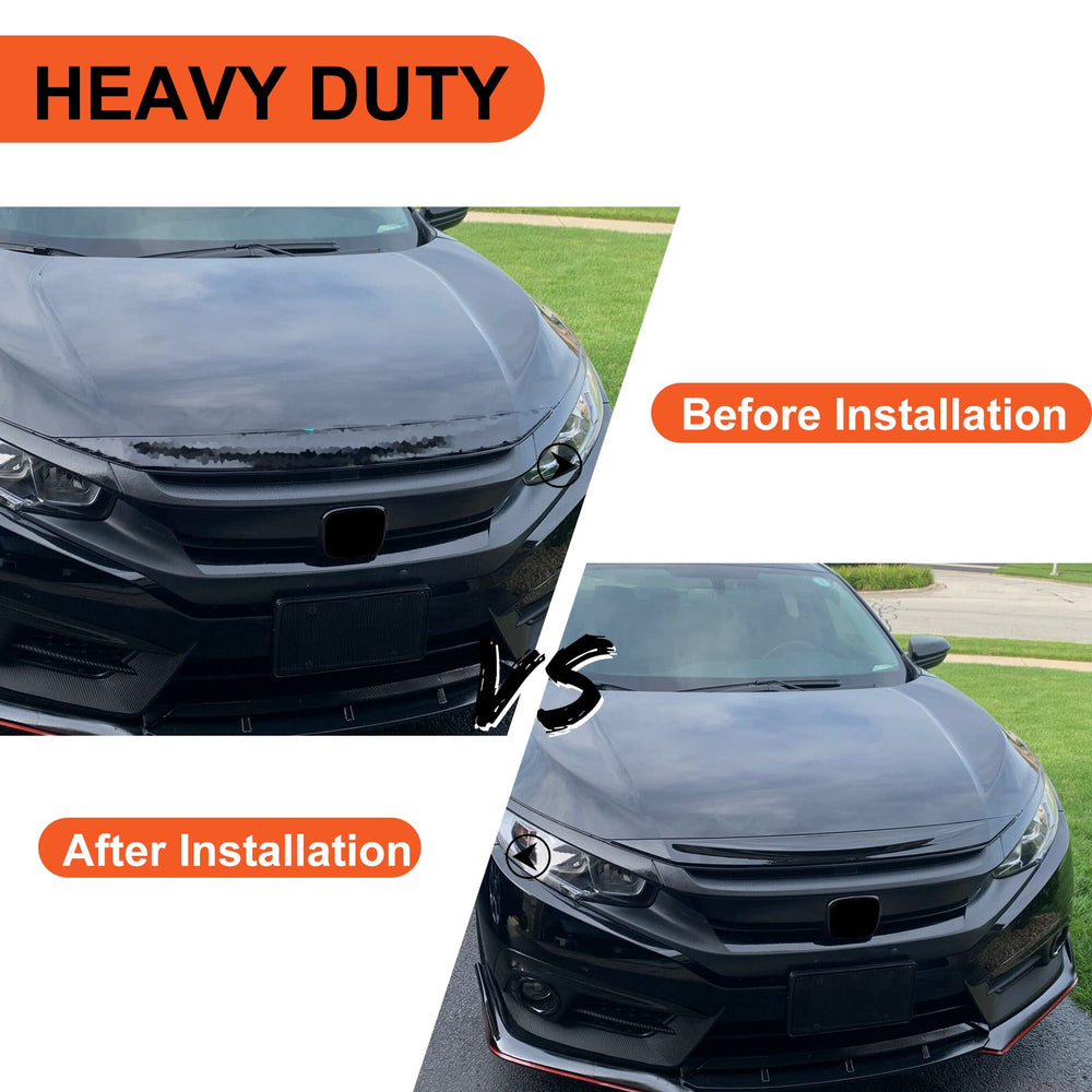 ECOTRIC Civic 2016-2021 glossy black finish enhances sportier appearance