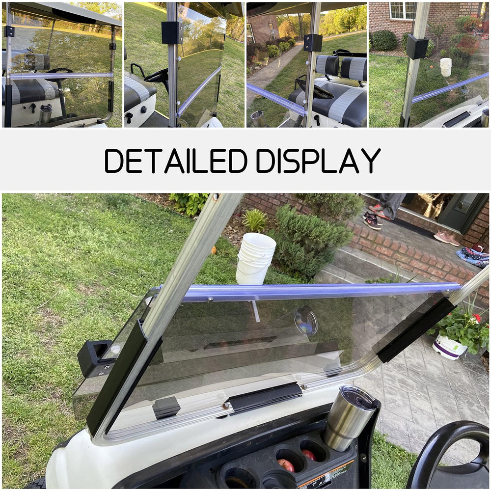 ECOTRIC clear acrylic windshield is durable and crack-resistant for daily use
