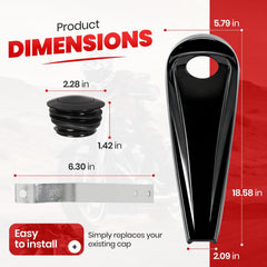 ECOTRIC die-cast ABS black finish offers durable, premium feel.
