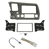 ECOTRIC double din install kit for Honda Civic front view, ensuring seamless dash fit.