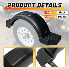 ECOTRIC fenders front angle showcases 13 inch wheel coverage.