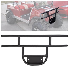 ECOTRIC front brush guard bumper on a Club Car DS for front-end protection.
