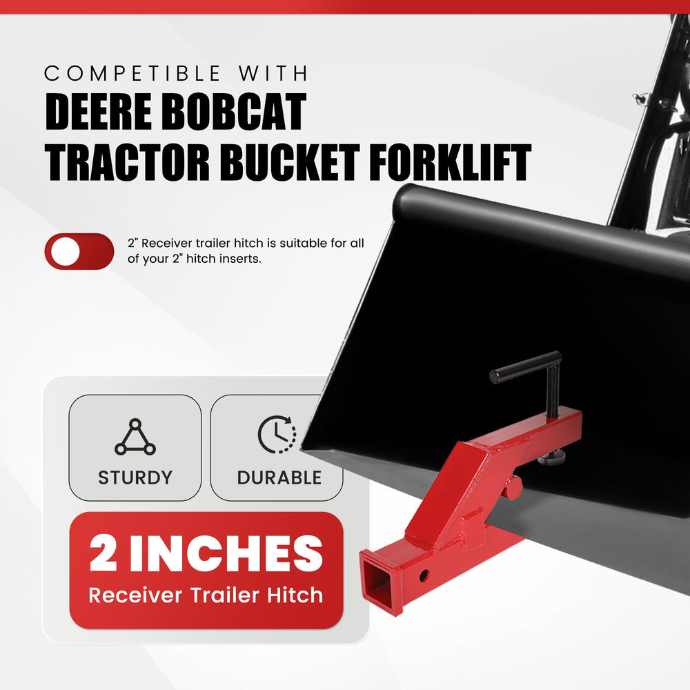 ECOTRIC front-loader bucket hitch mount enables rapid changeover