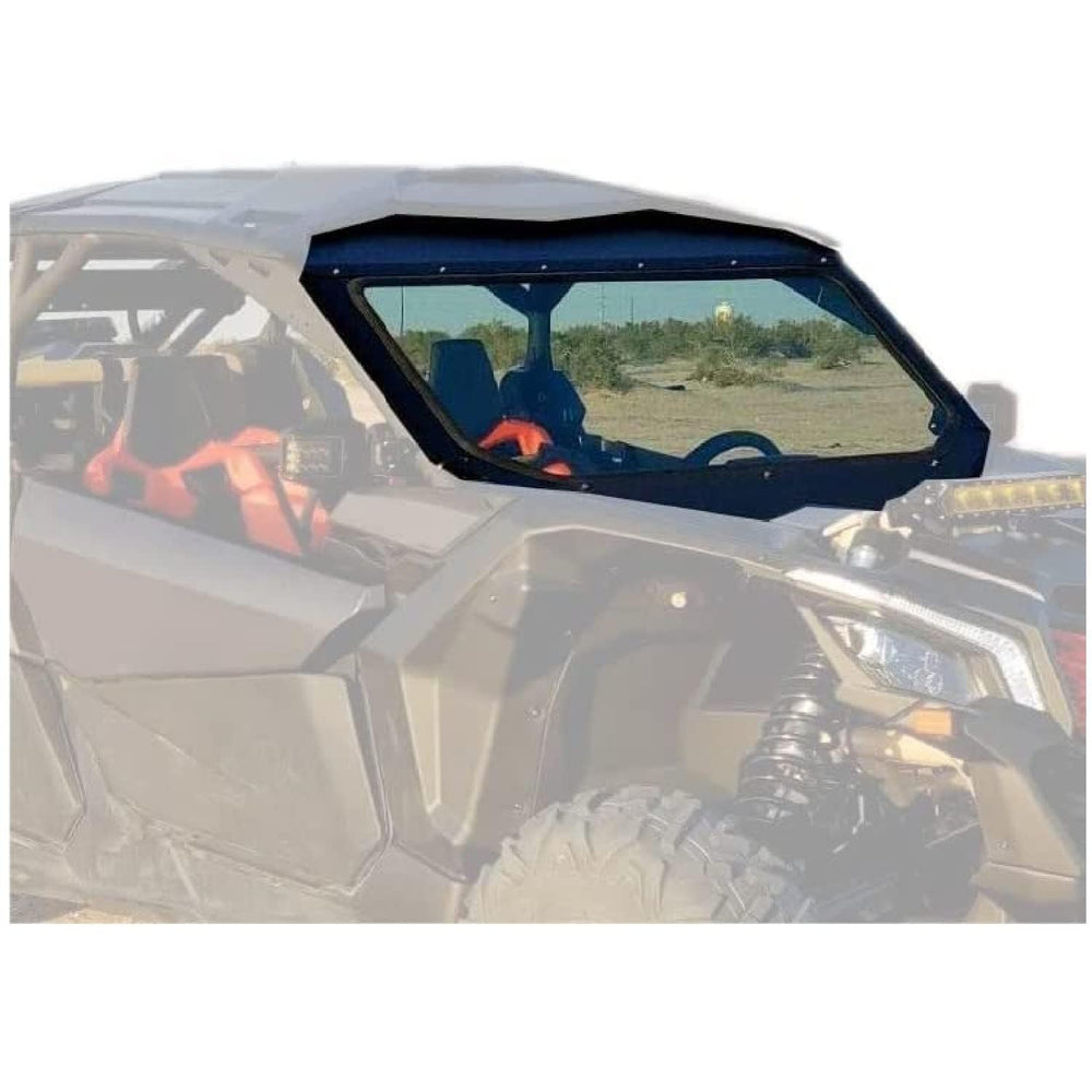 ECOTRIC full glass windshield for Can-Am Maverick X3 offers crystal-clear visibility on rugged trails