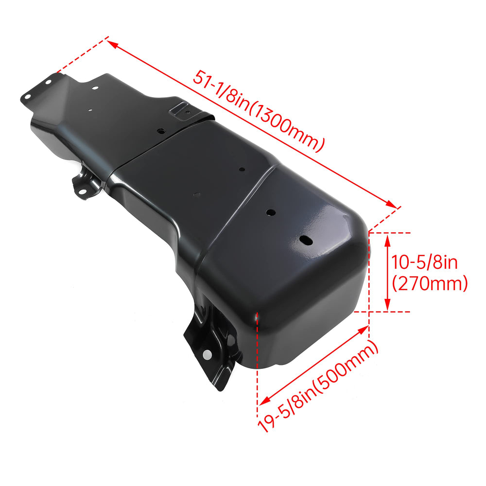 ECOTRIC heavy-duty steel skid plate provides rugged underbody protection during trails.