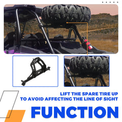 ECOTRIC high-mount installation keeps rear view clear for safer towing.