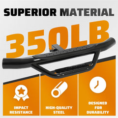 ECOTRIC hitch step kit includes hitch pin, clip and stabilizer bracket.