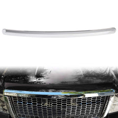 Vehicle-side detail of ECOTRIC hood molding on Sierra