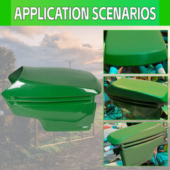 ECOTRIC quiet engine hood upgrade reduces running noise on a John Deere.
