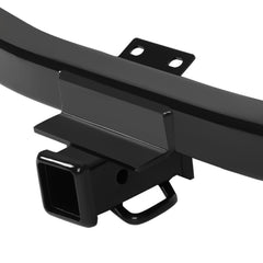 Rear view of the hitch opening and mounting area