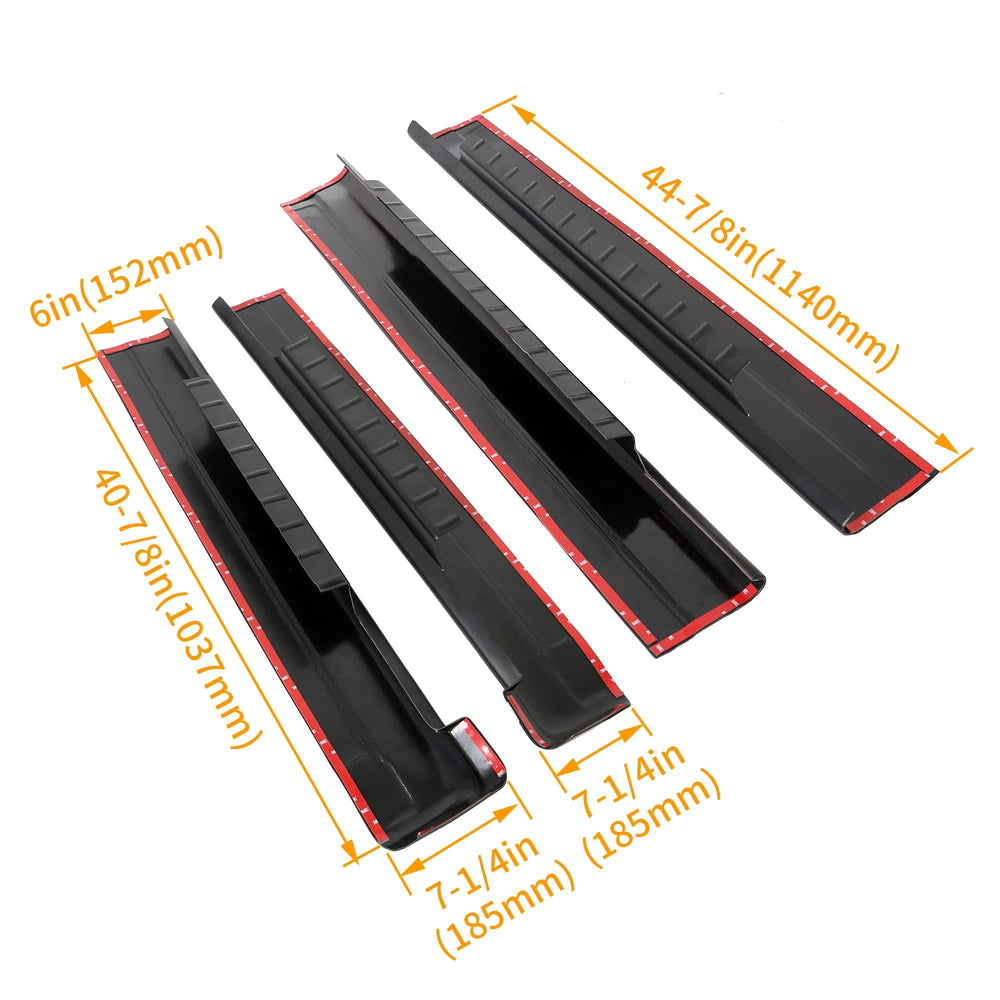 ECOTRIC Rocker Panel Guard front-right installed shields under-door area from rocks