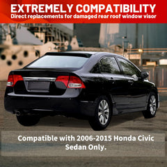 ECOTRIC black ABS rear visor blends durability with sleek finish.