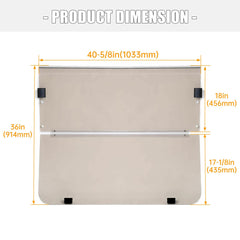 ECOTRIC rubber-sealed windscreen minimizes road vibration and weather intrusion