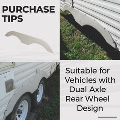 ECOTRIC fender coverage for tandem trailers improves durability and look.