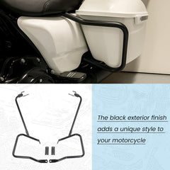 ECOTRIC leading edge protection for saddlebags during rides