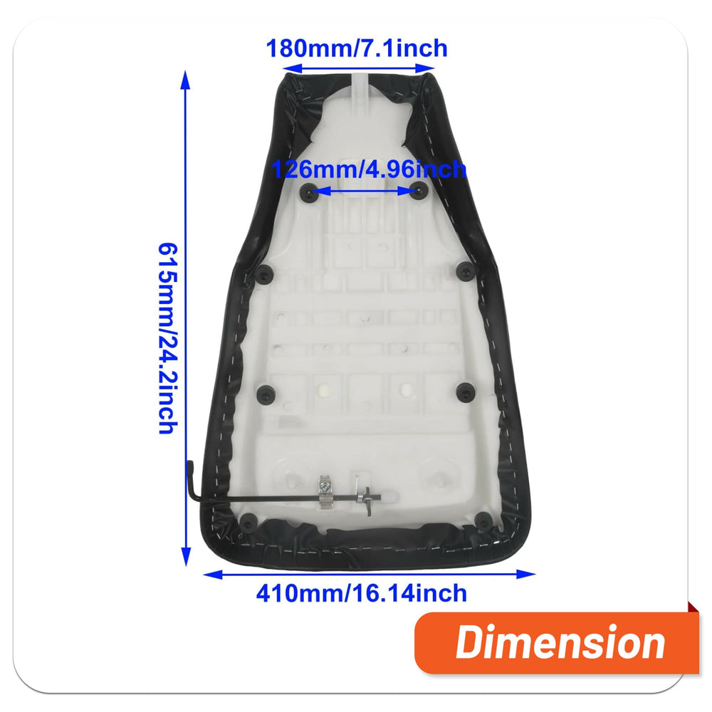 ECOTRIC seat underside reveals padding and foam support
